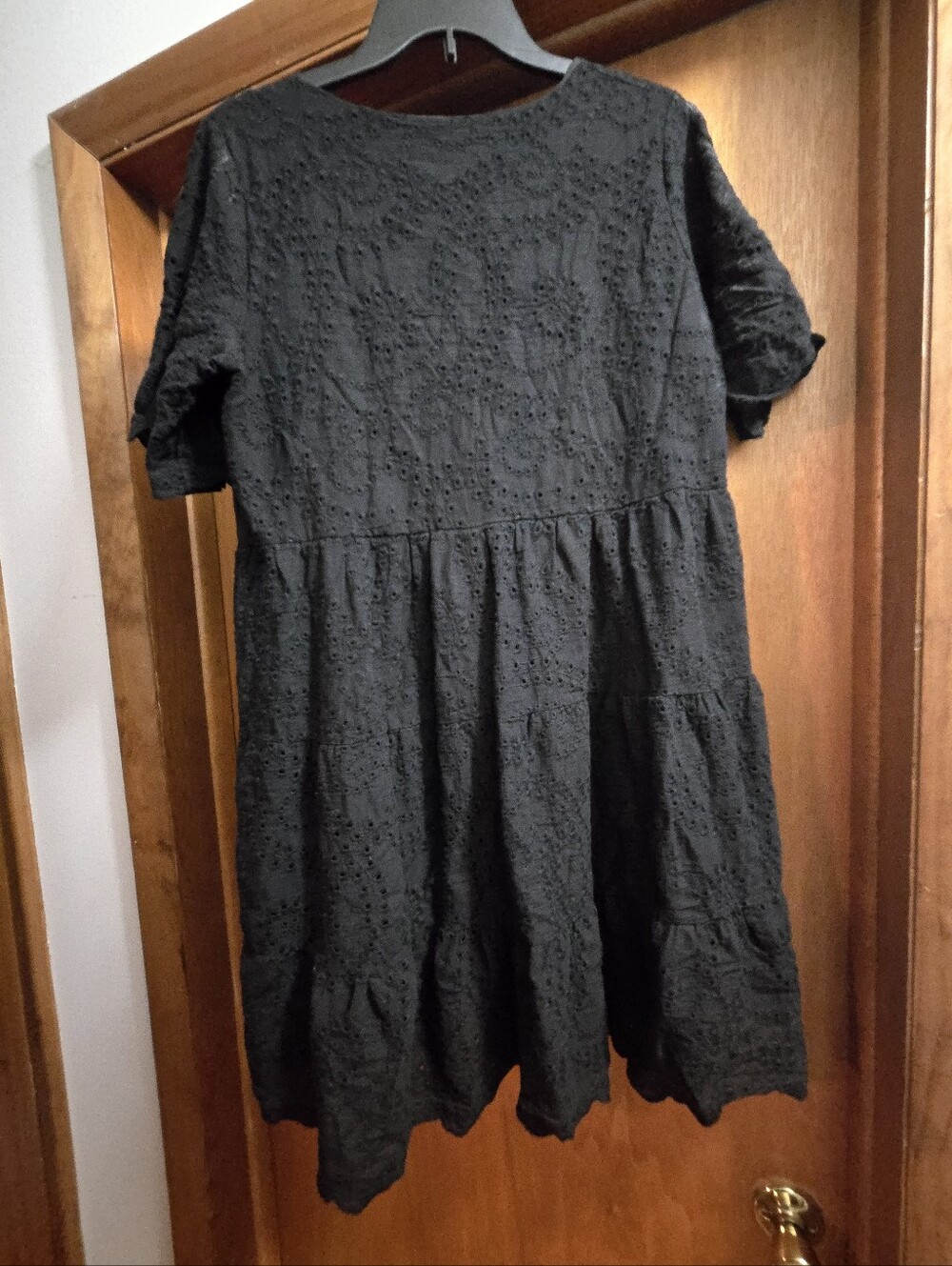 Black Eyelet Dress